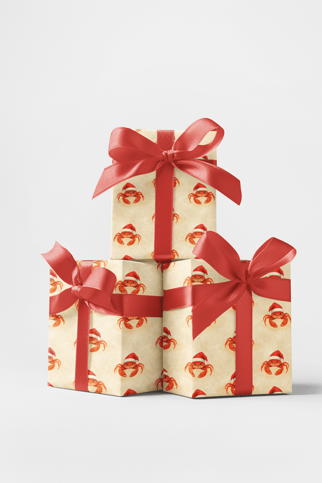 Merry Crabby Christmas - London Penny Gift Wrap