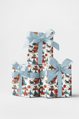 Northern Lights Christmas (Alaskan Husky) Wrapping Paper - London Penny Gift Wrap