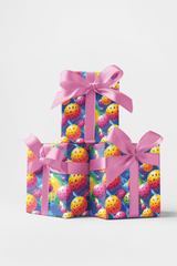 Pop Color Pickleball Wrapping Paper - London Penny Gift Wrap