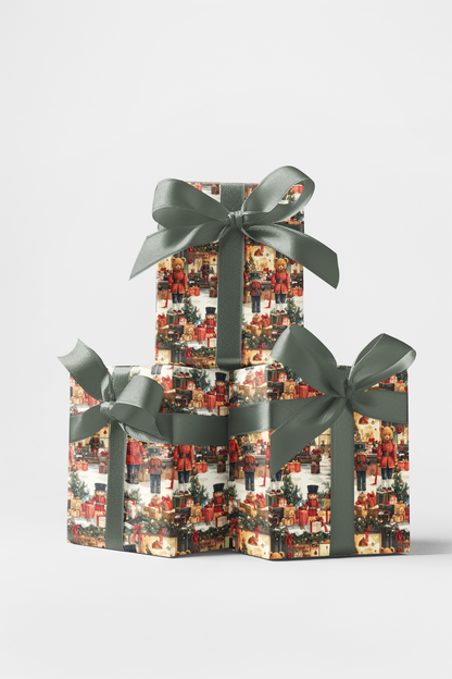 LIMITED TIME | Toy Soldier & Teddy Parade Wrapping Paper