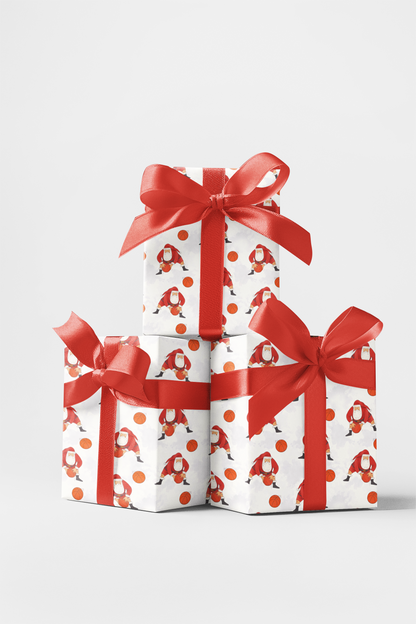 Santa playing Basketball