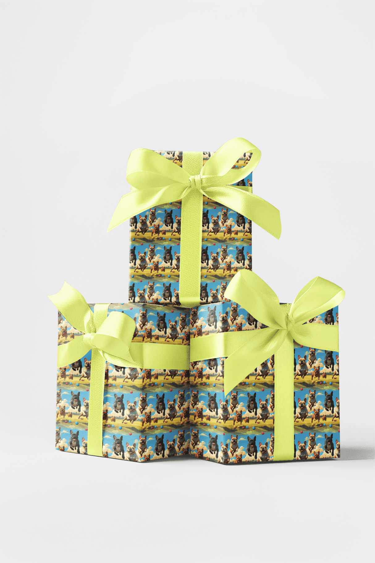 Frenchie Trot - London Penny Gift Wrap