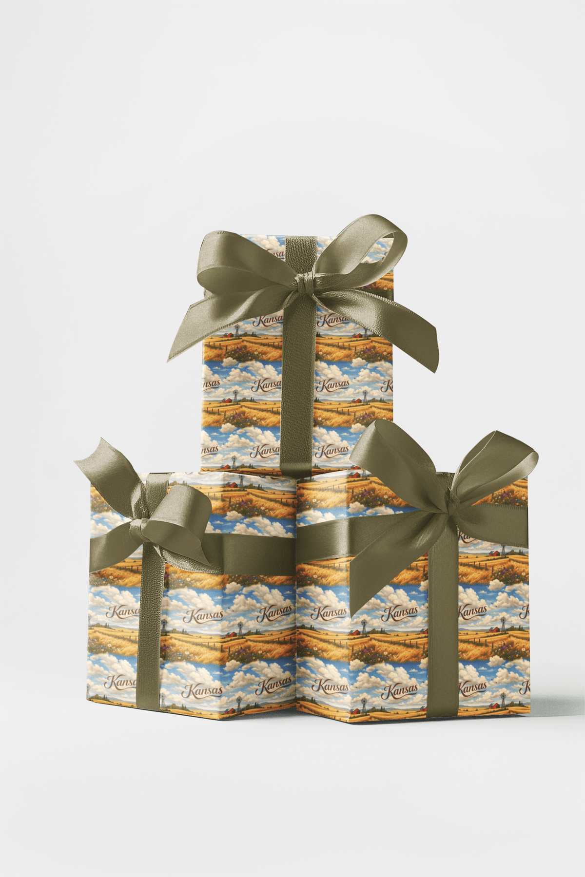 Kansas Endless Plains - London Penny Gift Wrap