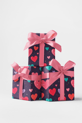 Heart Burst Celebration Wrapping Paper - London Penny Gift Wrap