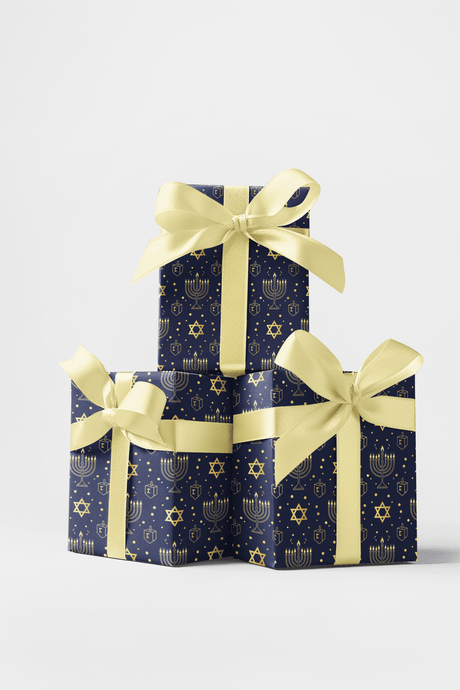 Elegance of the Menorah - London Penny Gift Wrap