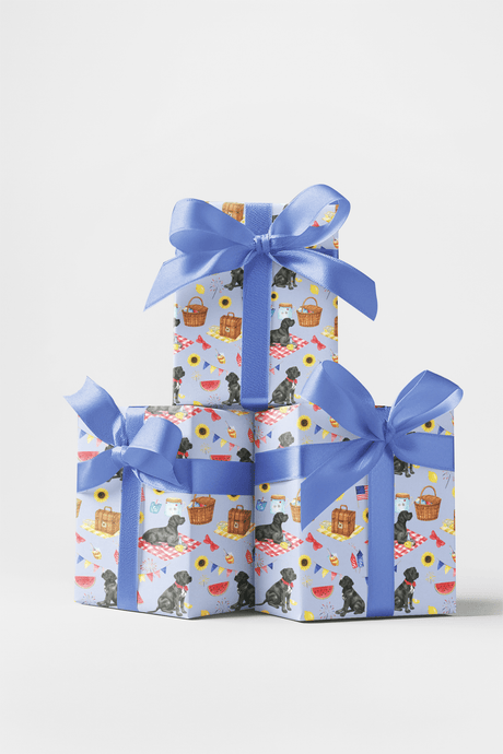 Fourth of July Picnic (Cane Corso) Wrapping Paper - London Penny Gift Wrap