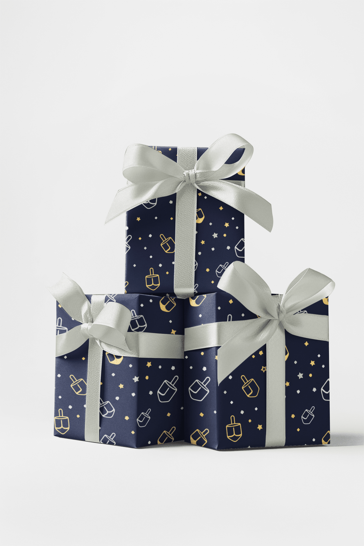 Dreidel Dots - London Penny Gift Wrap
