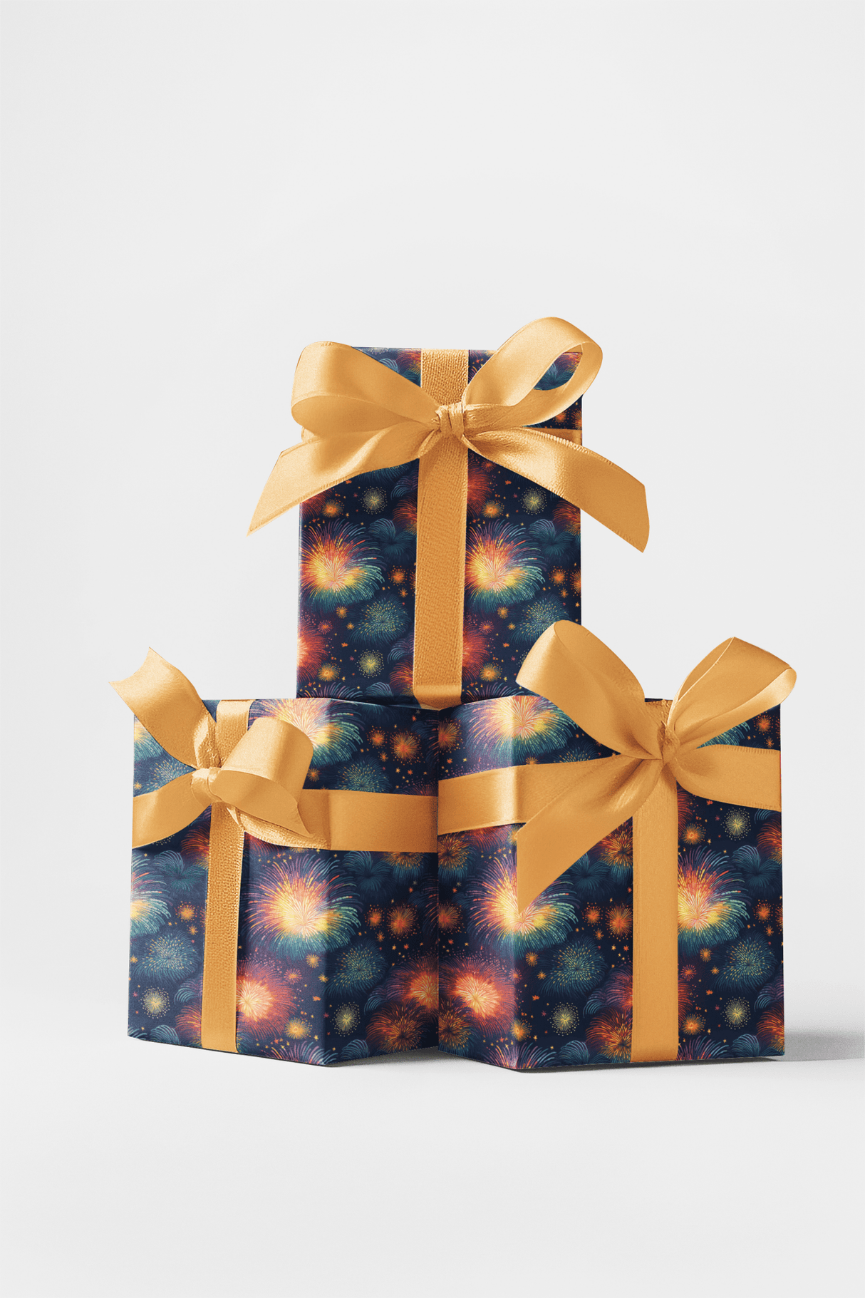 Vivid Starburst Sky - London Penny Gift Wrap