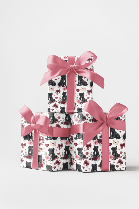 Valentine's Romance (Cane Corso) Wrapping Paper - London Penny Gift Wrap
