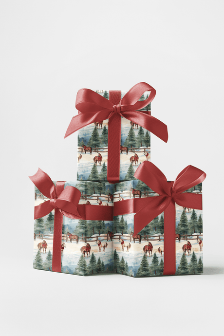 Evergreen Equestrian - London Penny Gift Wrap