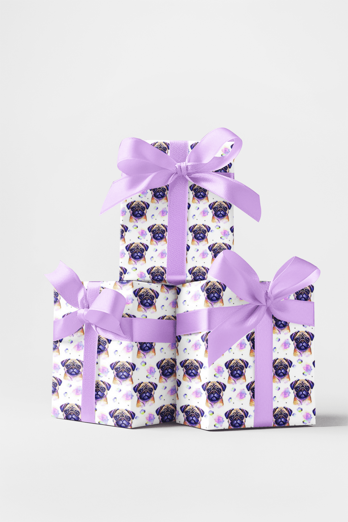 Pugs & Hugs - London Penny Gift Wrap