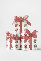 Botanical Bulldog Bouquets - London Penny Gift Wrap