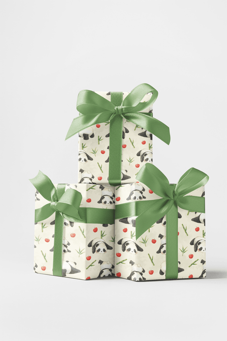 Playful Panda - London Penny Gift Wrap