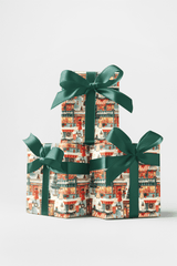 LIMITED TIME | Christmas Shopping Jubilee Wrapping Paper - London Penny Gift Wrap