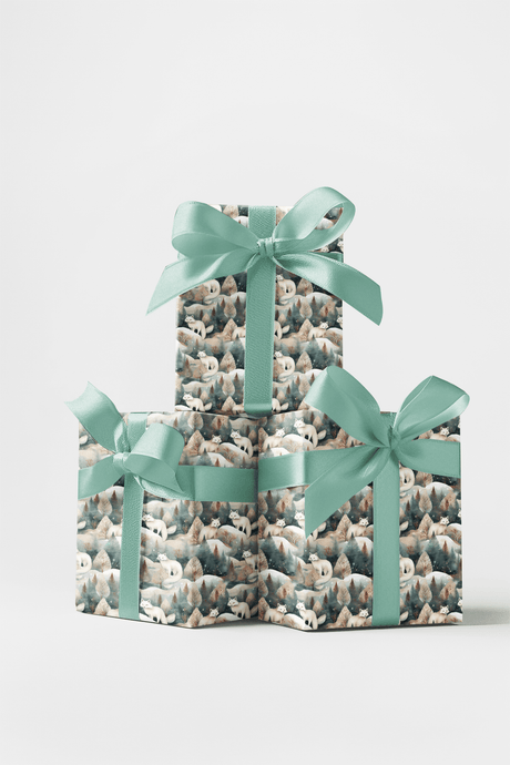 Northlight Fox - London Penny Gift Wrap