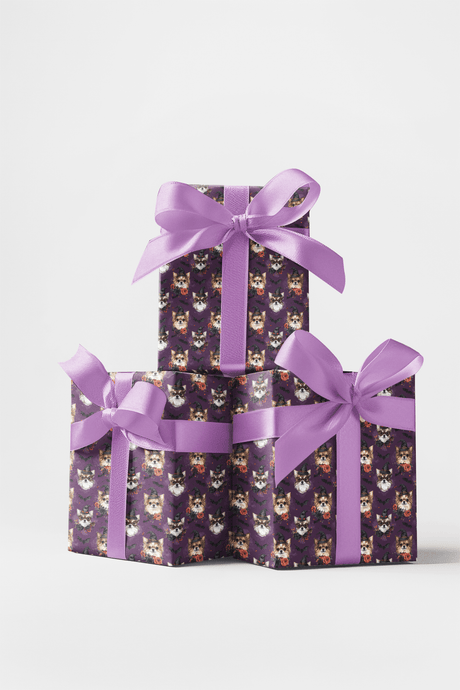 Chihuahua Spooky Party Wrapping Paper - London Penny Gift Wrap