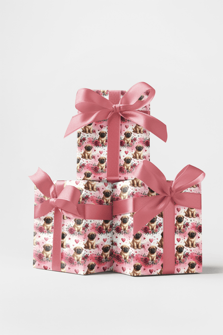 Valentine's Gentle Giants (English Mastiff) Wrapping Paper - London Penny Gift Wrap
