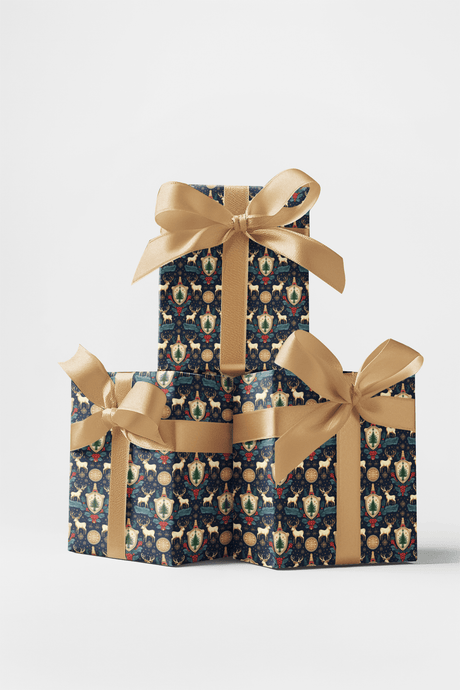Stag Heraldry - London Penny Gift Wrap