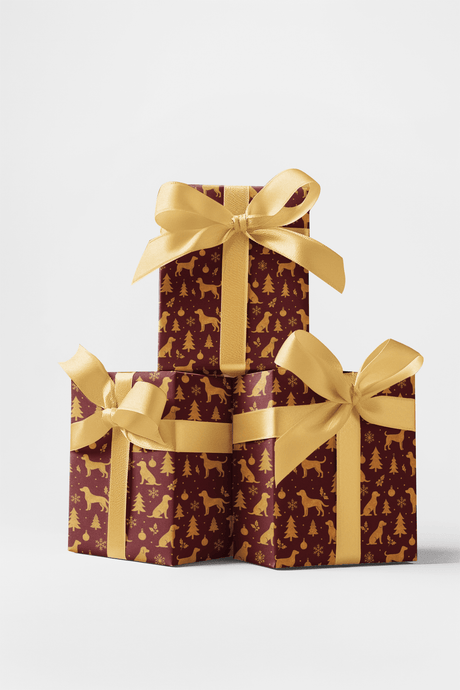 Crimson Canine - London Penny Gift Wrap