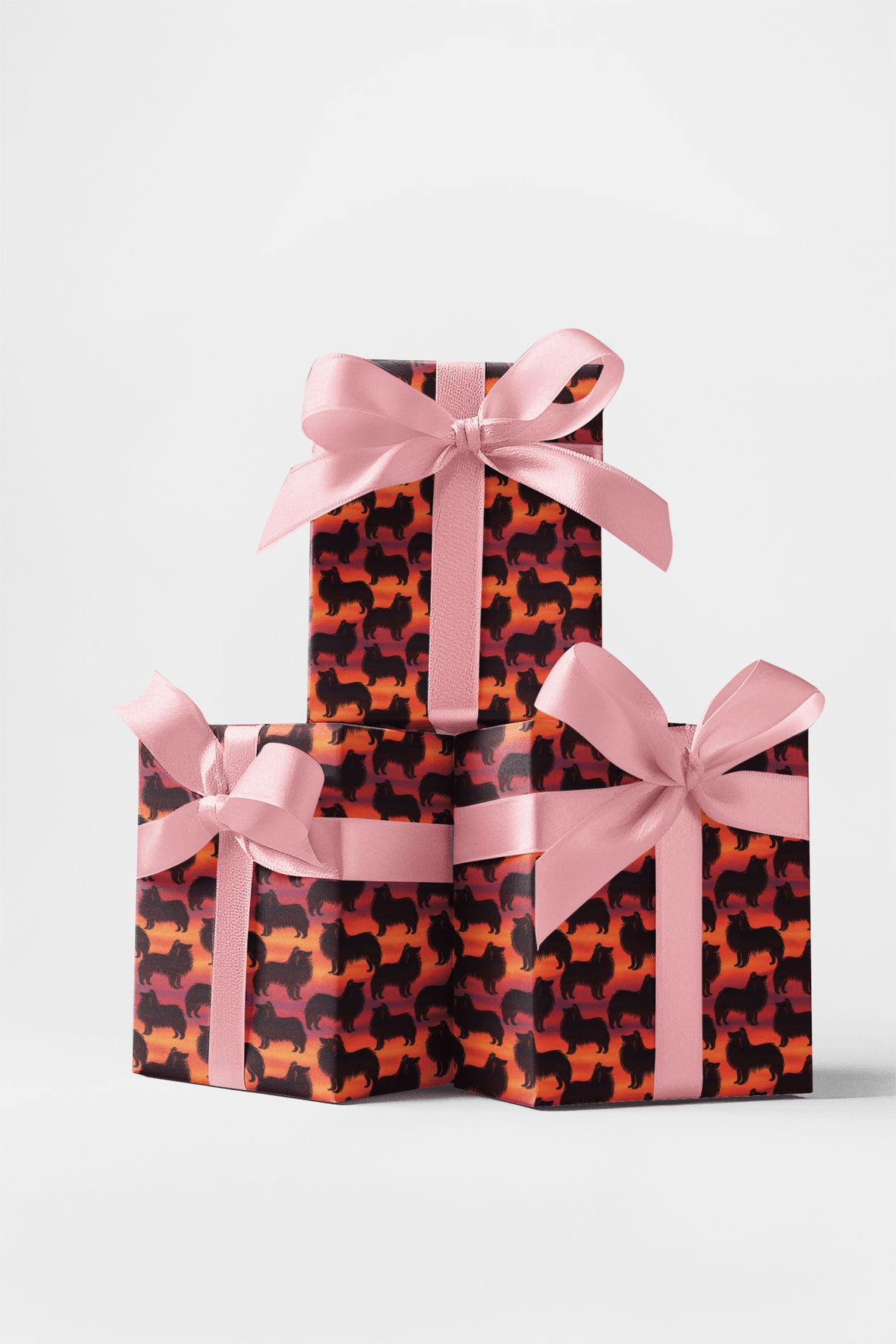 Shepherd Silhouette Sunset - London Penny Gift Wrap
