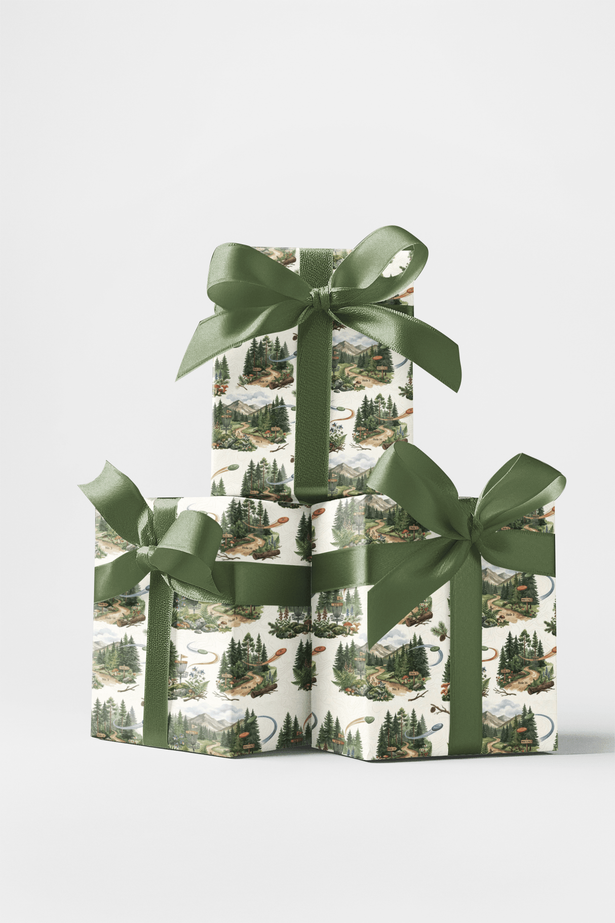Alpine Disc Adventure Wrapping Paper - London Penny Gift Wrap