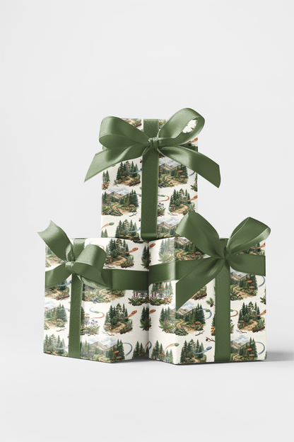 Alpine Disc Adventure Wrapping Paper