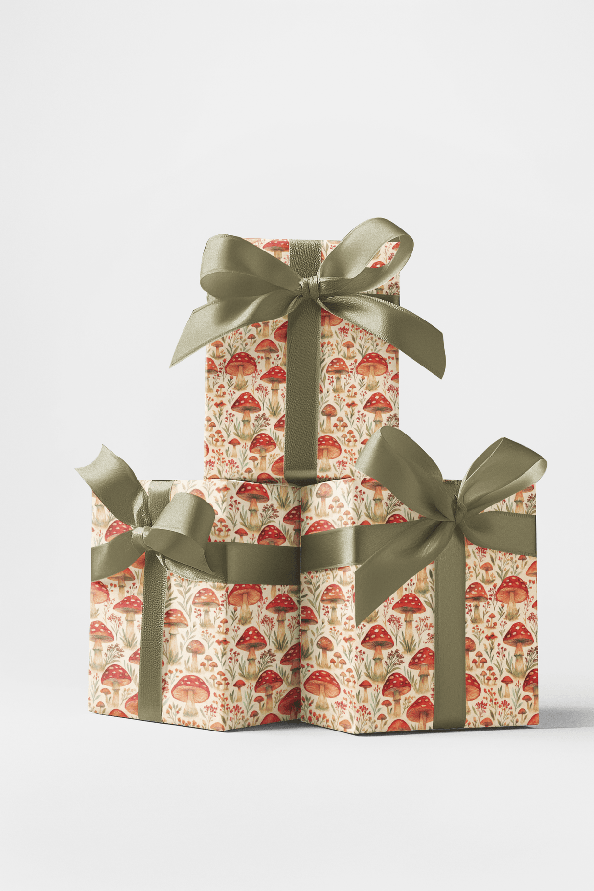 Mushroom Meadow - London Penny Gift Wrap