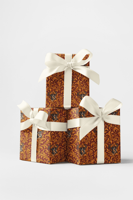 Boxer Baroque Burst - London Penny Gift Wrap