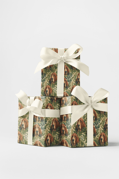 Basset Botanical - London Penny Gift Wrap