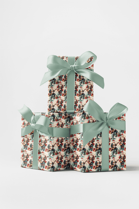 Santa Shreds - London Penny Gift Wrap