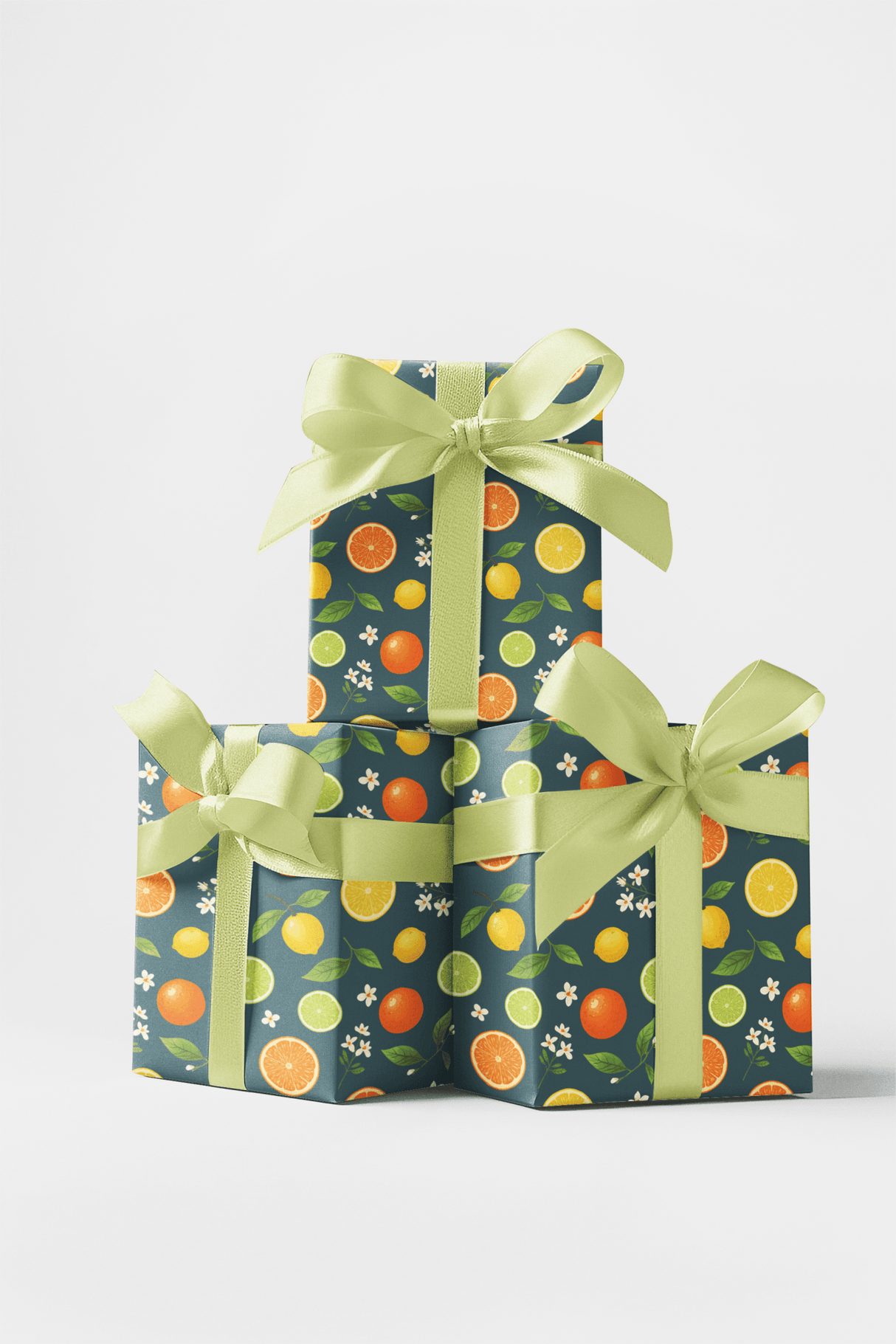Citrus Zest - London Penny Gift Wrap
