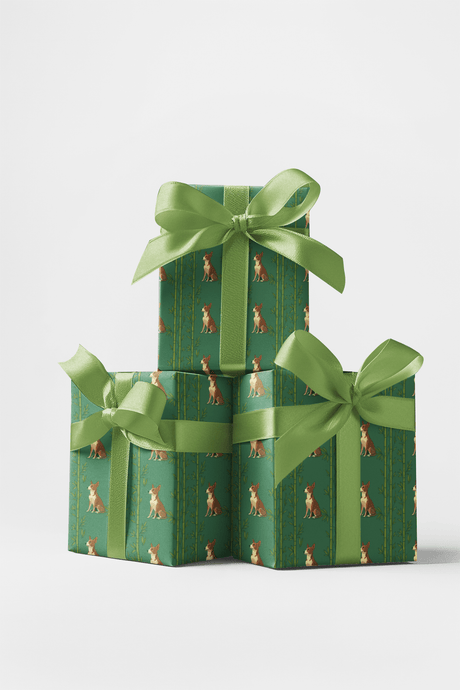 Basenji Bamboo - London Penny Gift Wrap