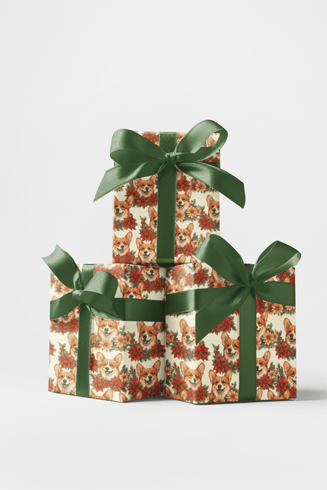 A Very Merry Corgi Christmas - London Penny Gift Wrap
