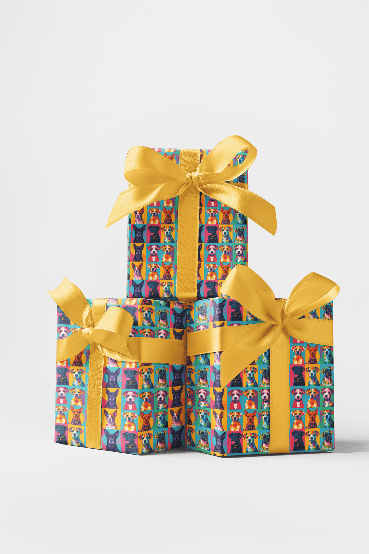 Puppy Pop Art - London Penny Gift Wrap