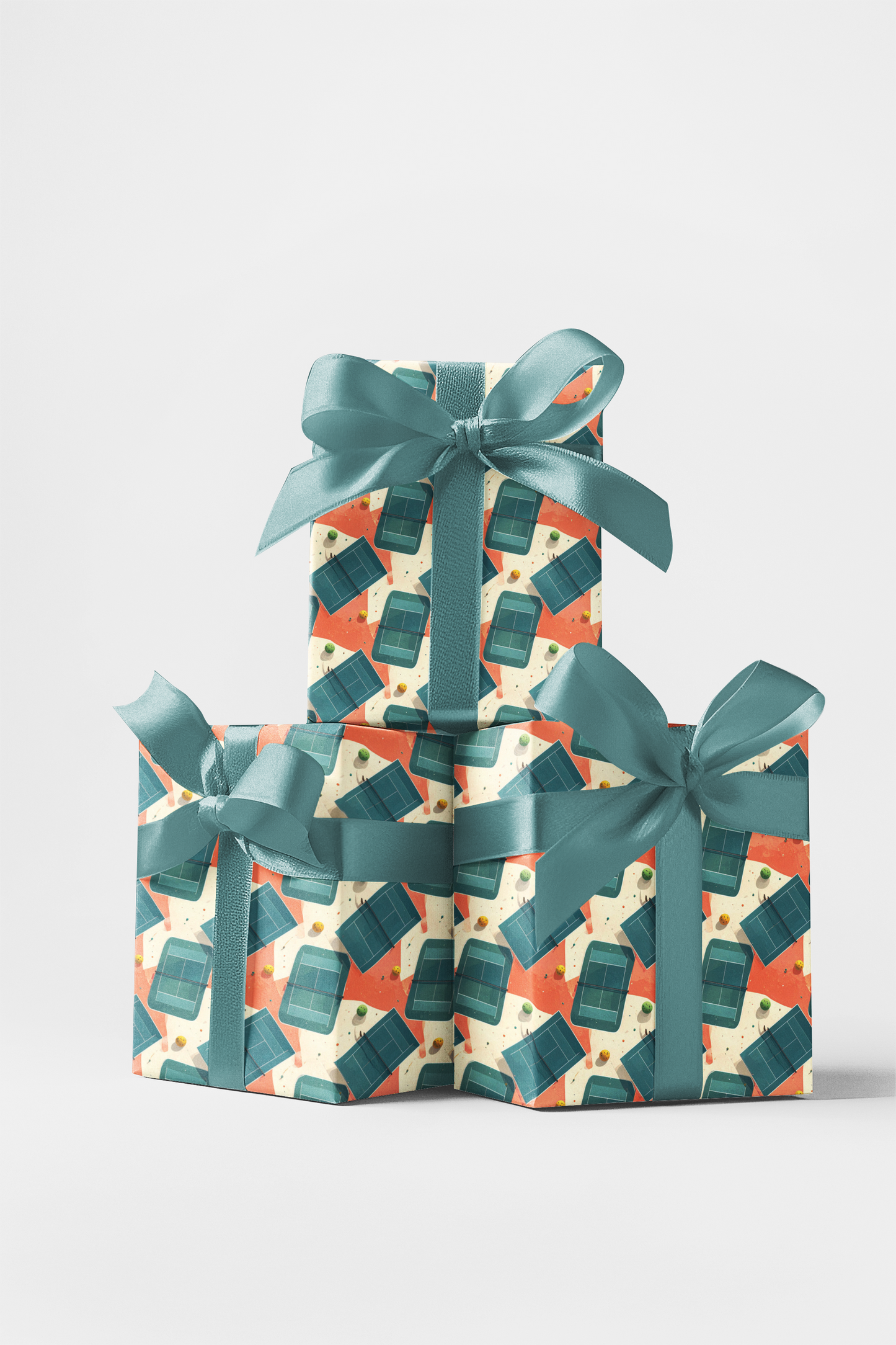 Sunlit Resort Courts Wrapping Paper