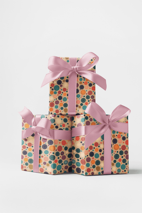 Retro Rhapsody Dots - London Penny Gift Wrap