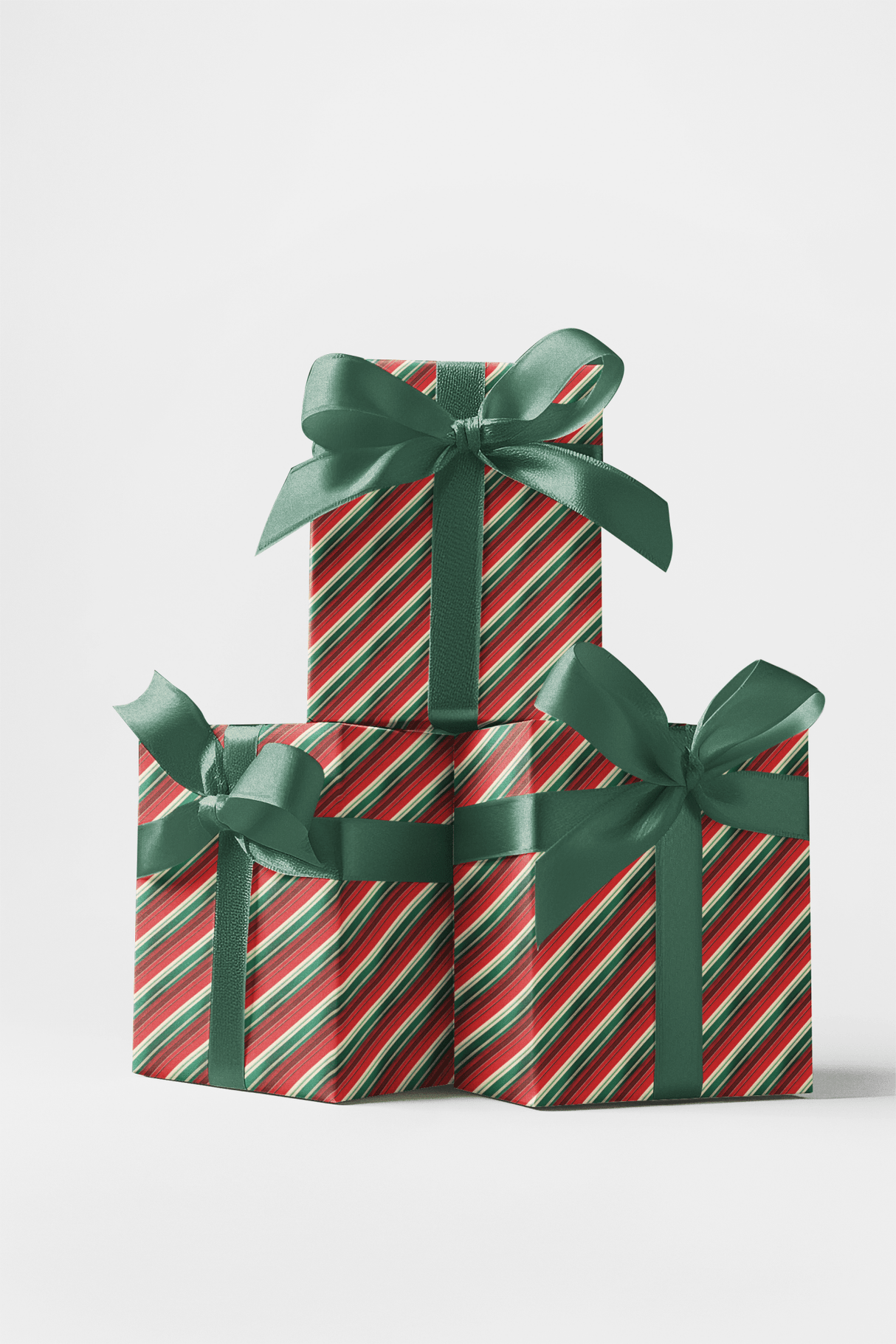 Candy Cane Tartan - London Penny Gift Wrap