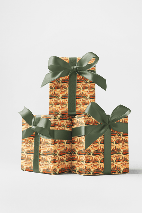 Charlotte Queen City Glow - London Penny Gift Wrap