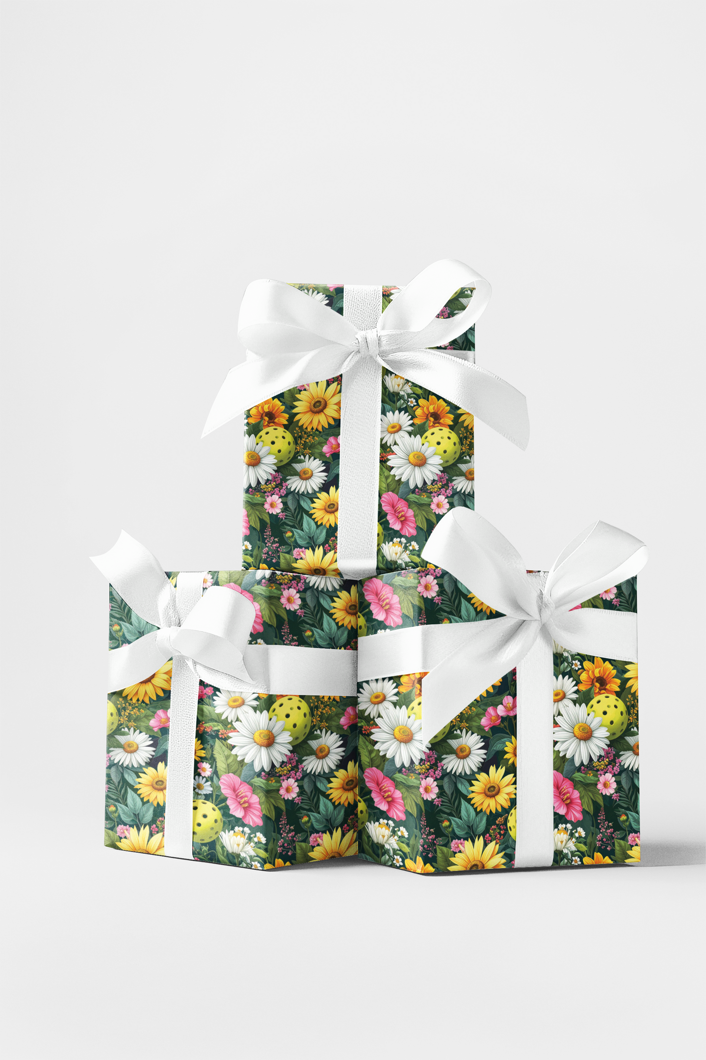 Grand Botanical Pickleball Garden Wrapping Paper