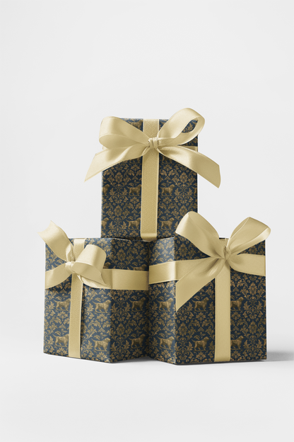 Golden Retriever Gilded Damask