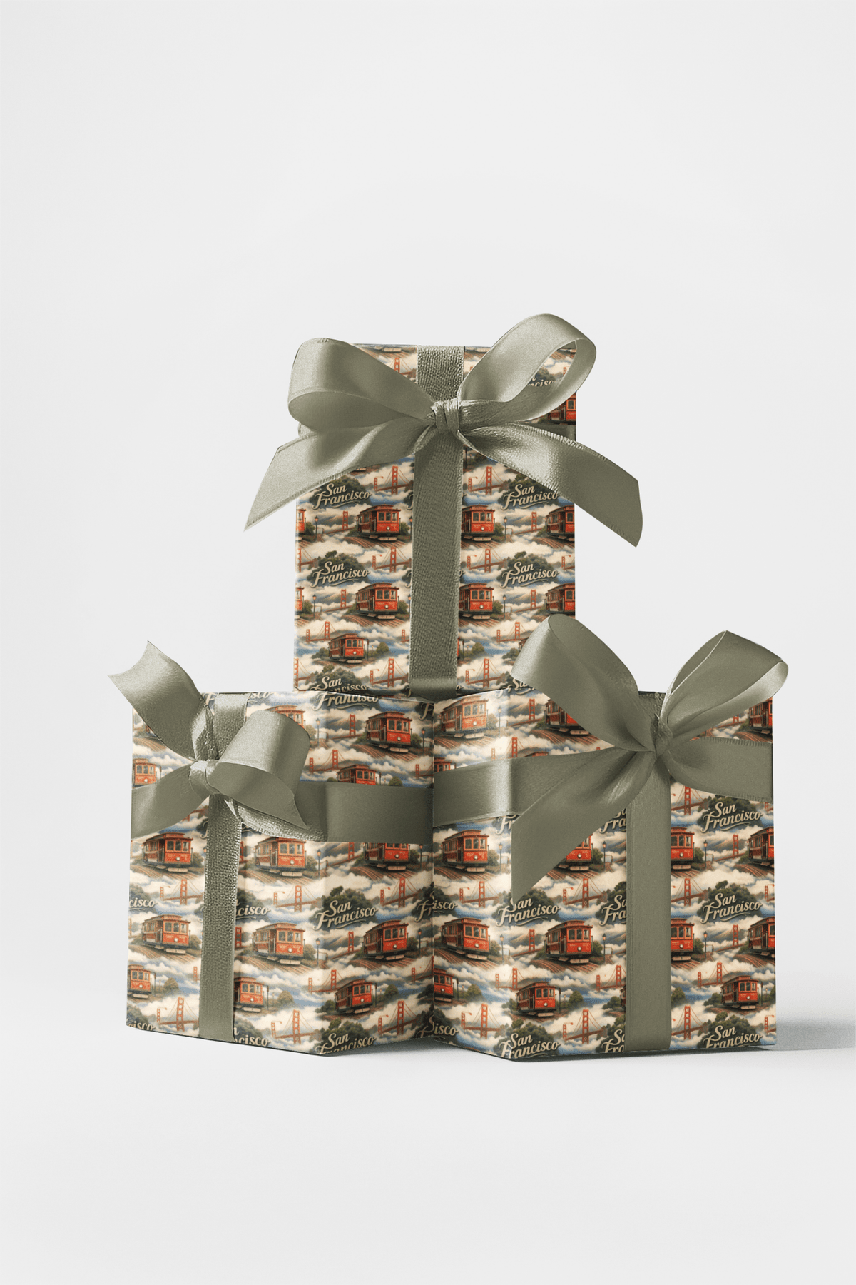 San Francisco Golden Gate Days - London Penny Gift Wrap