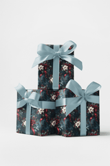 LIMITED TIME | Noir Holiday Bouquet Wrapping Paper - London Penny Gift Wrap