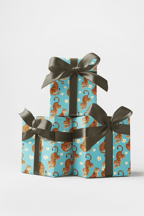 Tiger Triumph - London Penny Gift Wrap