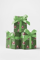 Santa Says 67 - Green - London Penny Gift Wrap