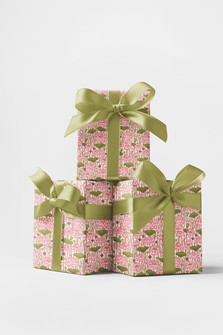 Lotus Bloom - London Penny Gift Wrap