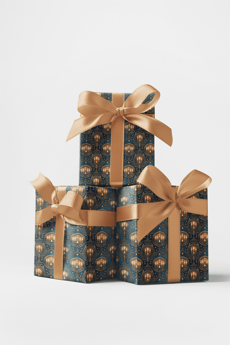 Stars Above the Menorah - London Penny Gift Wrap