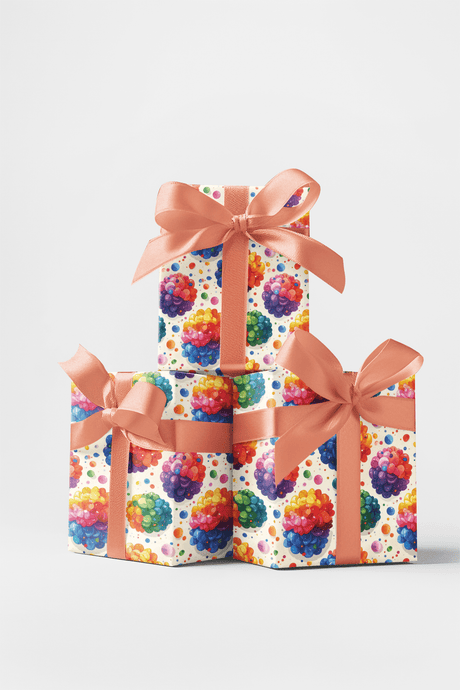 Balloon Confetti Mix Wrapping Paper - London Penny Gift Wrap