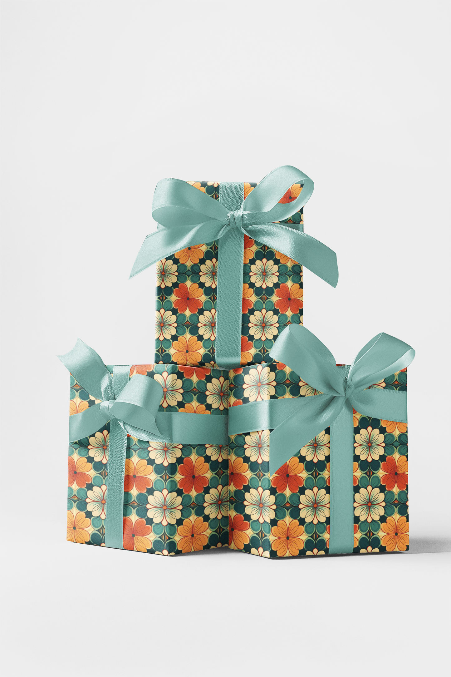 Retro Floral Grid