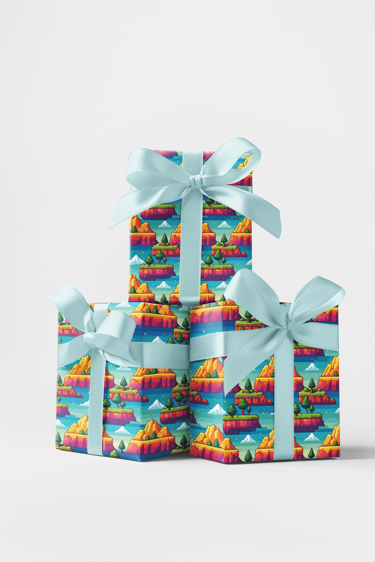 Pixel Kingdom Quest Wrapping Paper - London Penny Gift Wrap