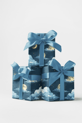Cloudlit Moon Glow Wrapping Paper - London Penny Gift Wrap
